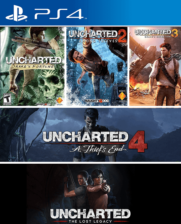 5 JUEGOS EN 1 Uncharted Coleccion PS4 PRIMARIA PS5