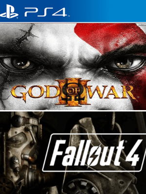 2 JUEGOS EN 1 GOD OF WAR III MAS FALLOUT 4 PS4