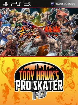 2 juegos en 1 STREET FIGHTER X TEKKEN Mas Tony Hawks Pro Skater HD PS3